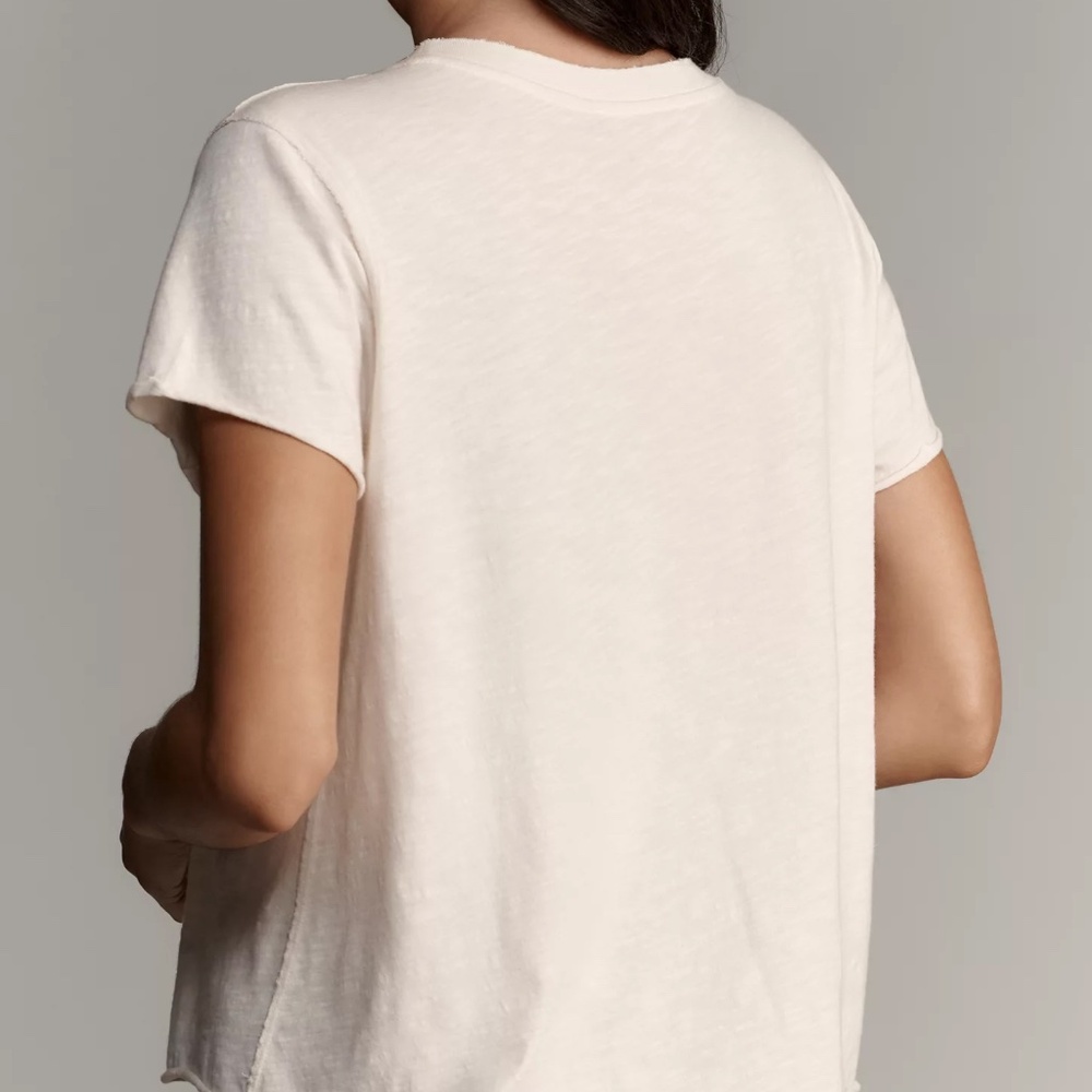 Anthropologie Maeve x Tulastra Studio Boxy Tee T-Shirt MORE OF A DOG PERSON nwt - Picture 2 of 4